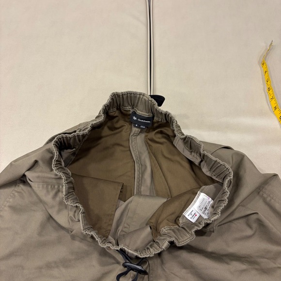 Goldwin Japan GL73352 Wide Tapered Pants Belted Elastic Waist Beige Outdoor Pant - Picture 7 of 10